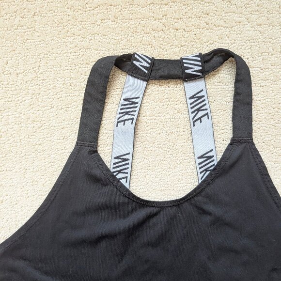 Nike Running Dri-Fit Black & White Breathe Tank Top Women's Small run training - Picture 4 of 8